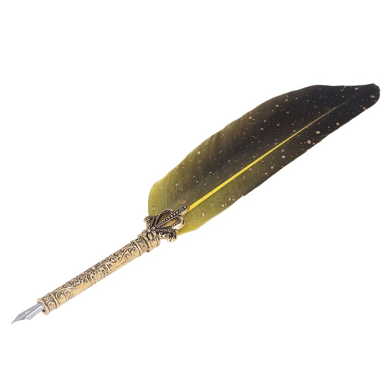 Feather Pen Set with 5 Interchangeable Nib Letter Opener Pen