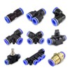 Metaland Elbow Push to Connect Fitting, 5/16" OD Pneumatic Air