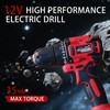 Brushless Cordless Drill Set,12V Power Drill Set with Battery and