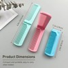 3pcs Hair Styling Tools Mini Portable Antistatic Folding Combs, Double