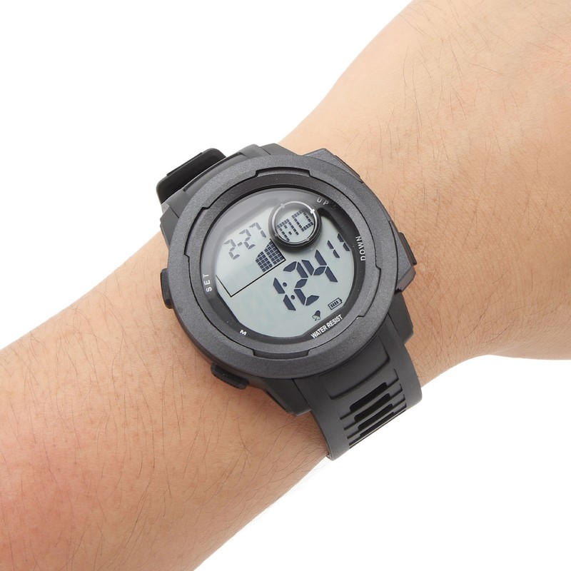 Men Digital Sports Watch Outdoor Sports Electronic Watch Shock Resistant