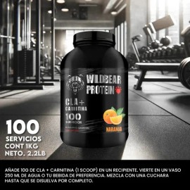 Cla  Carnitina Wild Beard 1kg Pre Entreno Sabores 100 Servs                                                                                           