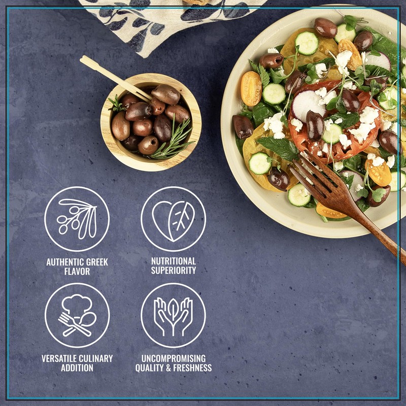 Krinos Whole Kalamata Jumbo Olives 4.4 lb