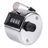 NiftyPlaza Hand Tally Counter 4-Digit Mechanical Palm Number Clicker with Finger Ring