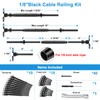 10 Pair 1/8" Adjustable Angle Stair Cable Railing Kits, Swage