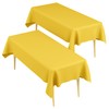 Table Cloth Rectangle Table 2 Pack Yellow Table Cloth Plastic