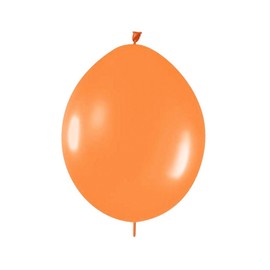 AllyDrew Latex Link Balloons - Link-o-Loon Needle Tail Balloons, 12in Orange (Set of 30)