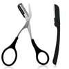 Professional Precision Trimmer Eyebrow Scissors Remover Beauty Tool with Comb