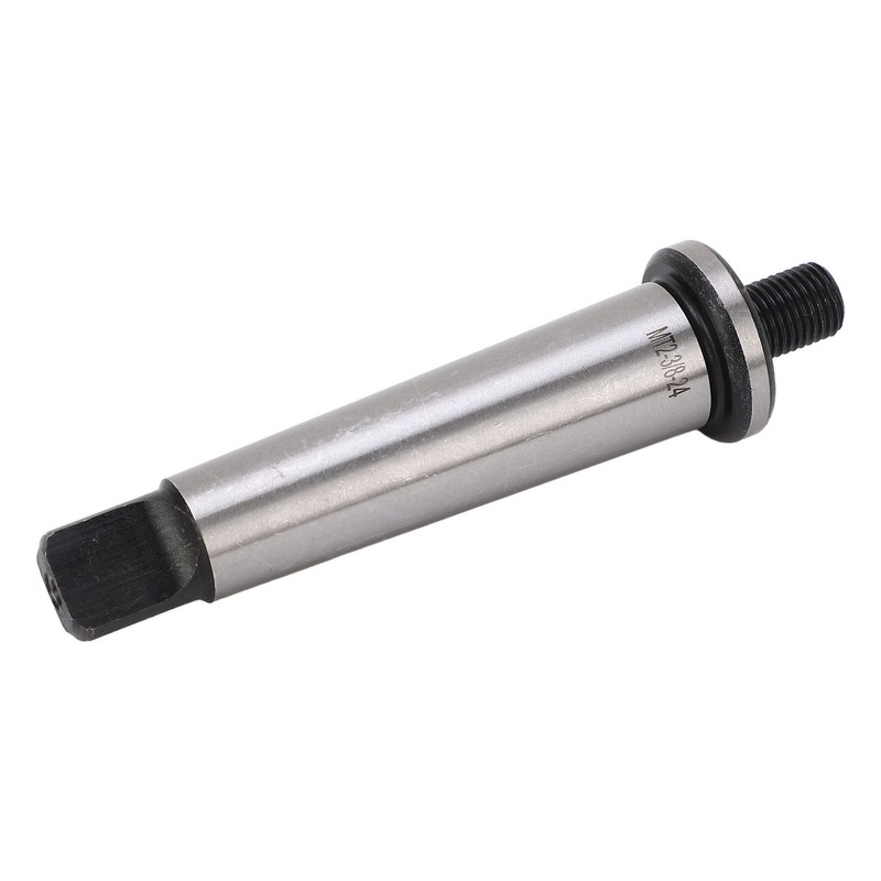 Drill Chuck Arbor MT2 Shank to 3/8in‑24 Threaded Hardened Morse