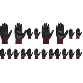 Penguin Ace Work Hunter EVO Rubberized Gloves, Black/Blue, Large
