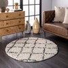 nuLOOM Amelia Moroccan Lattice Tassel Shag Area Rug, 8' x