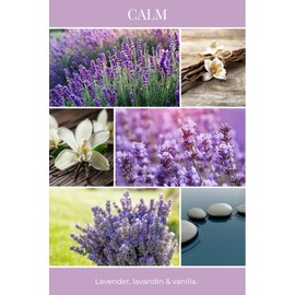 Eco Candle Co. Essentials Candle, Calm, 8 oz. - Scents of Lavender, Lavandin, & Vanilla - 100% Soy Wax, No Lead, Hand Poured, Phthalate Free, Made from Midwest Grown Soybeans, All Natural Wicks