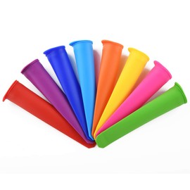 Mirenlife Silicone Ice Pop Molds,Popsicle Maker Molds,8 Vibrant Colors,Set of 8