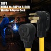 10FT NEMA 14-50P to 6-50R Welder Extension Cord, ZDHQLHJ 50Amp