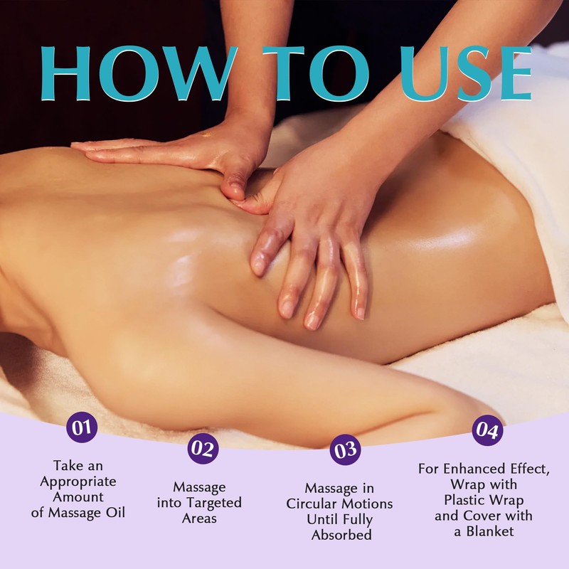 EXPRESSIONS WELLNESS Anti Cellulite Massage Oil for Massage Therapy