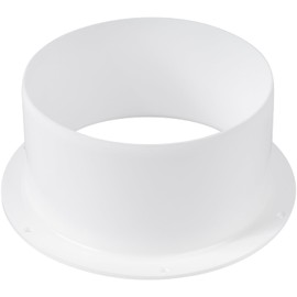 Vent Systems 5" Inch Air Vent Duct Connector Flange Straight Ventilation Pipe Plastic Ducting Connector Plate For Cooling Heating Ventilation System HVAC 5" Inches