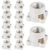 Saysurey 12 Pcs Porcelain Lamp Holder Socket E26/E27 Medium Keyless