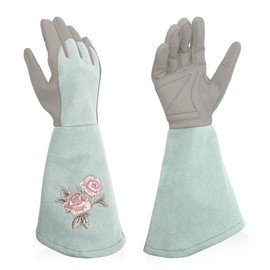 Intra-FIT Rose Gloves, Women's Gardening Gloves, Shrub Gloves Made of Faux Leather with All-Round Protection Against Thorns, Long Work Gloves with Puncture Resistant for Gardening