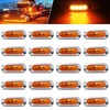 AOXLFU 20PCS Amber 12-24V LED Trailer Lights Side Marker Lights