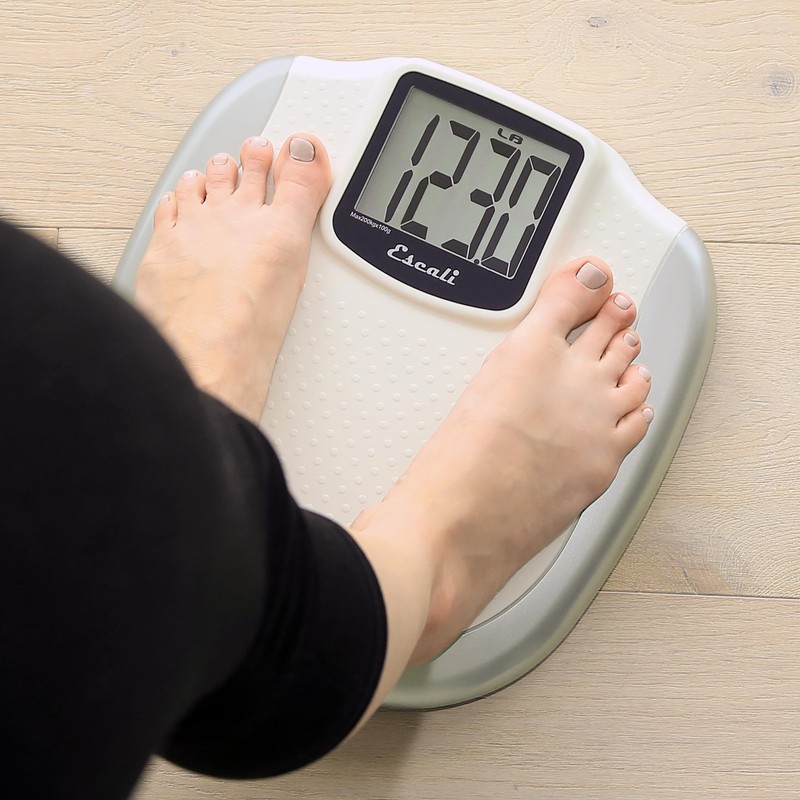 Escali Extra Large Display Digital Bathroom Scale for Body Weight