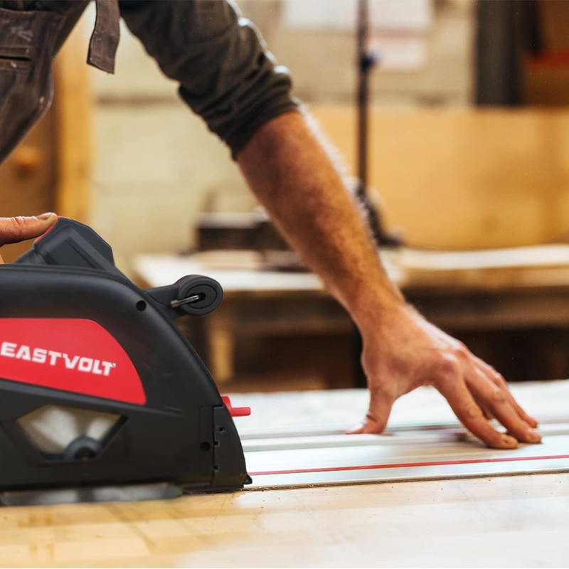 Eastvolt 55" Track Saw Guide Rail for Track Saw, 1x55