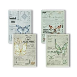 siixu Pack of 4 notepads (butterfly)