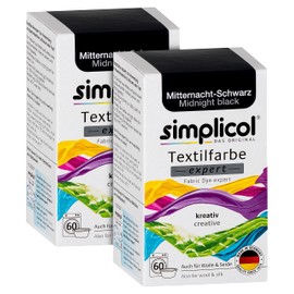 Simplicol Expert Textile Dye for Creative and Easy Dyeing - 18 Colours - Washing Machine & Manual Dyeing