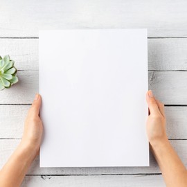 Cardstock 8.5 x 11, 50Pcs 65lb/180gsm Thick Cardstock Printer Paper for Art Crafts Stationery Printing Business Cards Office Printing (White)