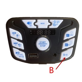 JR1927M-24V Children's Electric car Multifunctional PCB Center Panel, Printed Circuit Board Control Entertainment Operating System Power Wheel Accessories Replacement Parts