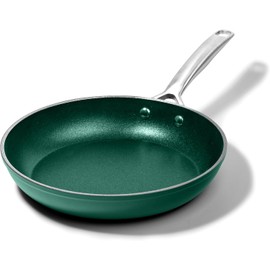 Granitetsone 10 Inch Non Stick Frying Pans Nonstick Frying Pan Skillet, Nonstick Pan for Cooking, Skillet for Eggs, Omelette, Non Stick Pans, Oven and Dishwasher Safe, Emerald Green