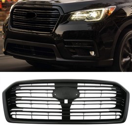 KARPAL Front Bumper Upper Grille Grille Compatible with 2019-2022 Subaru Ascent Glossy Black 91121XC01A