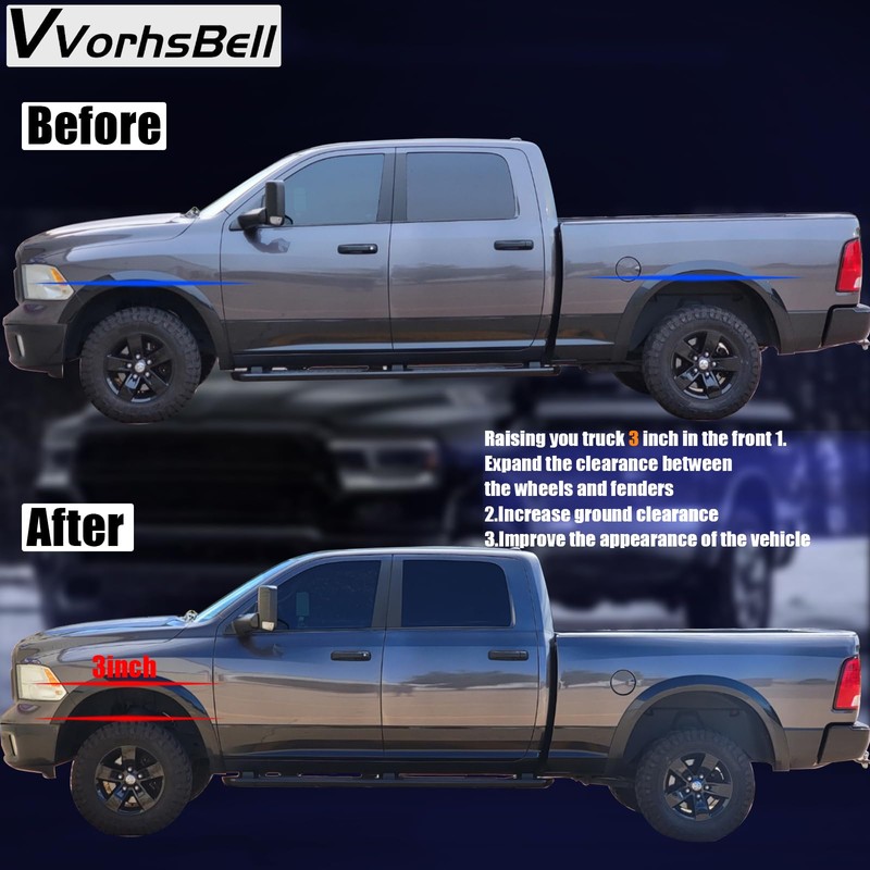 VVORHSBELL 3" Front Leveling Lift Kits for 2009-2022 Ram 1500