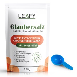 Glauber's Salt Fast-Acting Laxative with Strong Effect, Glauber's Salt + Flavour + Electrolytes, 305 g XXL Pack with Measuring Spoons / Acute Constipations, Colon Cleansing & Fasting Cures