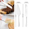 RuiChy ケーキナイフ ケーキサーバー 2点セット ケーキカッティングセット ステンレス ケーキカッター 片面ギア付きで チーズスパチュラ 簡単カット