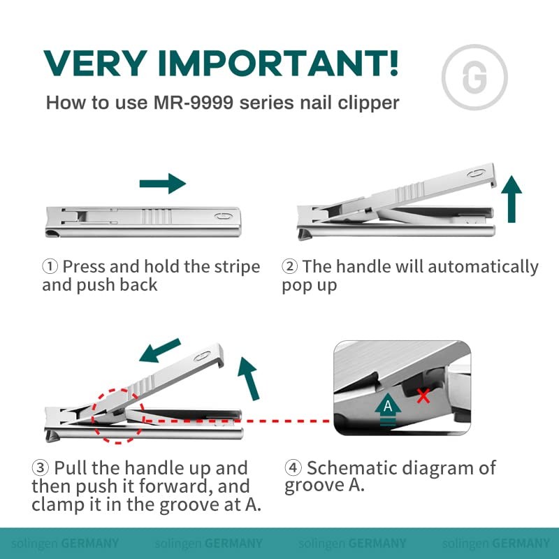 MR.GREEN Ultra Thin Nail Clippers German Precision Manufacturing Technology Nail