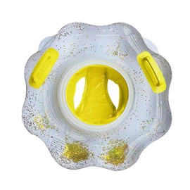 Baby Swimming Float Inflatable Swimming Ring with Safety Seat Handles Pool Swim Training Aid for Kids 6-36 Months