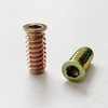 LIKERAINY Pack of 100 Threaded Bushing Screws with Cover Edge