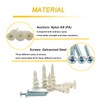 Kevinrooty 3 Sizes Self Drilling Drywall Anchors, 310PCS Nylon Plastic