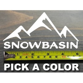 Snowbasin Sticker Decal 5" Utah Ski Snowboard Park City Snowbird Solitude Resort