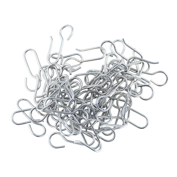 XJUDA Curtain Track Hooks, 60 Pcs Curtain Hooks for Track
