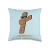 Ash Wednesday Lent Dabbing Cross Catholic Religious Throw Pillow
