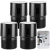 Nkiy Quen 4 Pcs 1-1/2 Inch NPT ABS in Line
