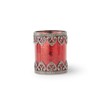 K&K Interiors 4.5 Inch Red Mercury Glass Holder