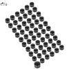 Unbranded 60x Black Cut Engine Bolt Cover Cap For Harley