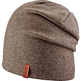 Areco Sports Knitted Hat Plain with Cashmere, taupe