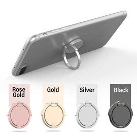 sphires Robot Phone Ring Holder Adjustable 360° Phone Grip Stand with 4 Metal Plates For Magnetic Phone Holder