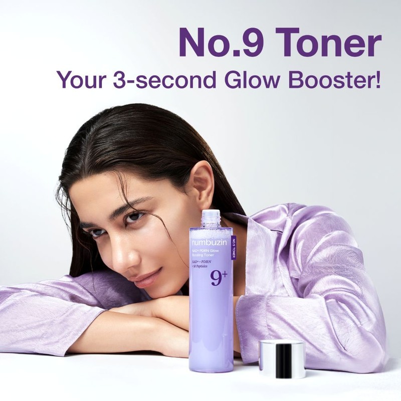 numbuzin No.9 NAD+ PDRN Glow Boosting Toner 150ml - numbuzin