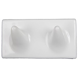 Ceramic Double Wash Cloth Hook Tile Niche Shelf