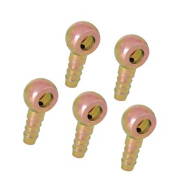 Hihaha 9.5mm ID Hose Barb 10mm Banjo Fitting Fuel Line Adapter Connector for Car 5pcs Durable Material