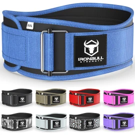 Weight Lifting Belt for Men and Women - Performance Auto-Locking Weightlifting Belt for Functional Fitness, Olympic Lifting and Training Workouts - Squats, Deadlift (Navy Blue, Medium)